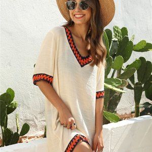 Cover Up Lace Swimsuit Beach Dress